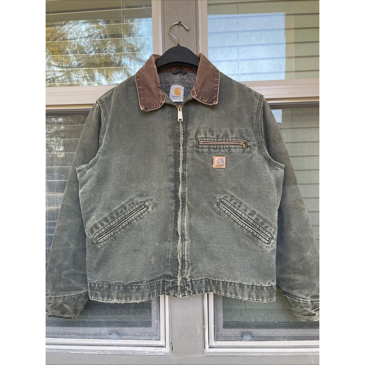 Carhartt Men's Green and Brown Jacket