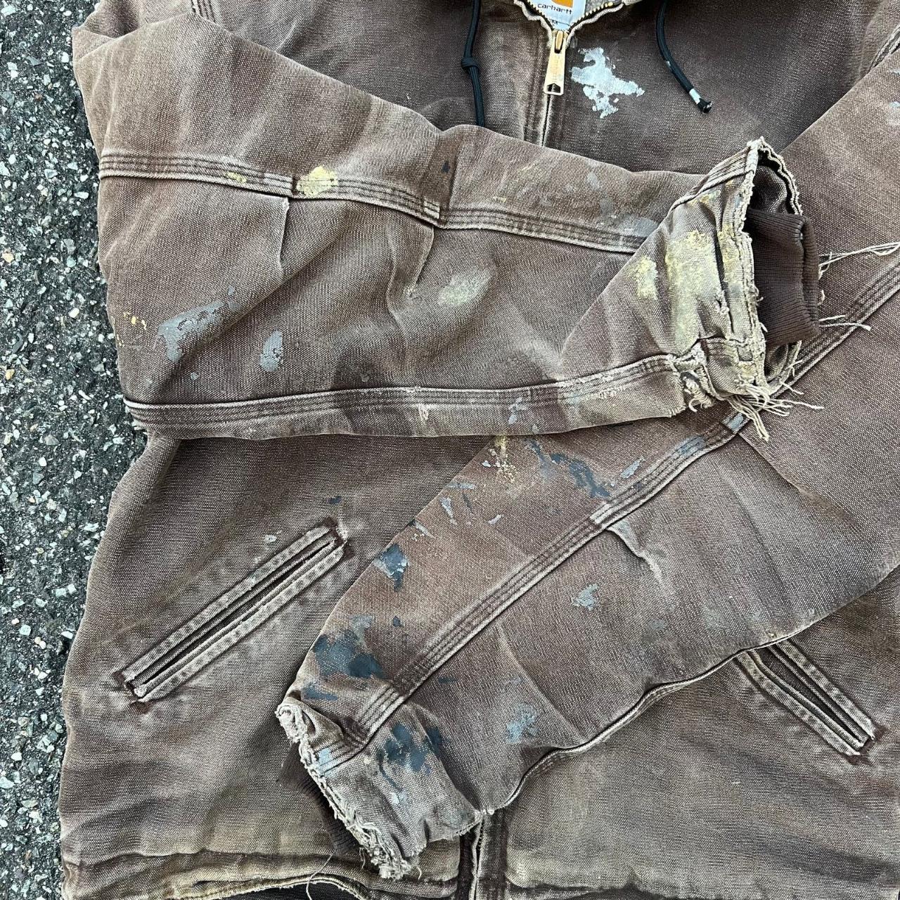Vintage crazy faded brown j141