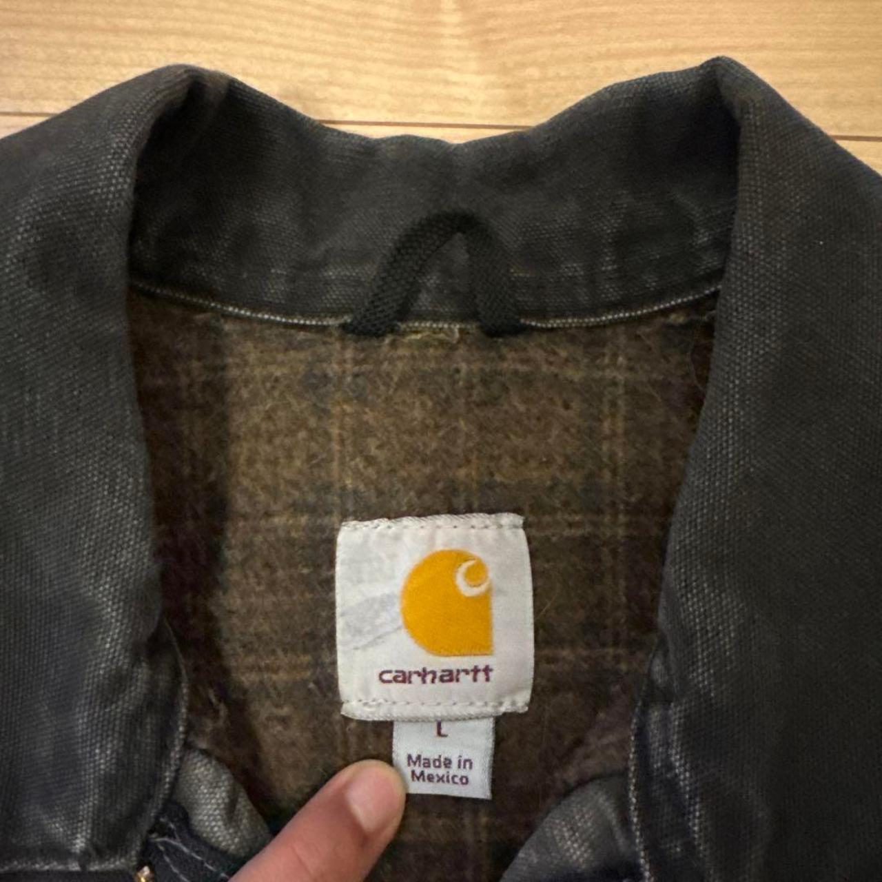 Carhartt Men's Grey and Brown Jacket