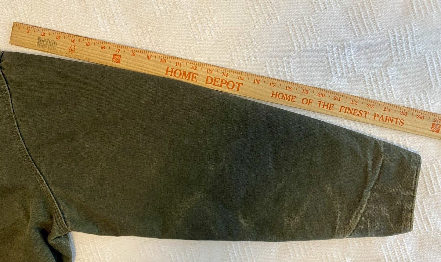 VTG Carhartt Detroit Blanket-Lined Jacket # J97 MOS Moss Green, Men’s Size XL.
