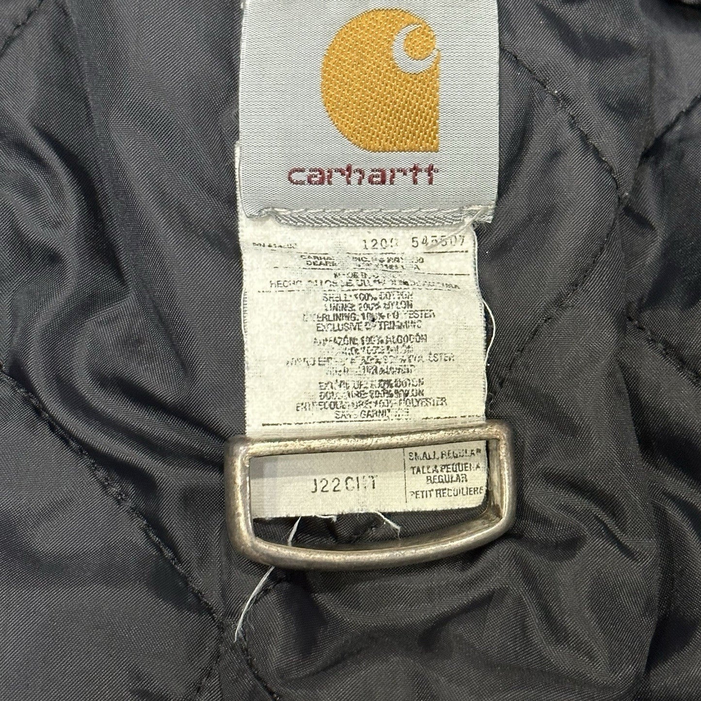 Vintage Carhartt J22 CHT Chestnut Brown Arctic Jacket Size Small