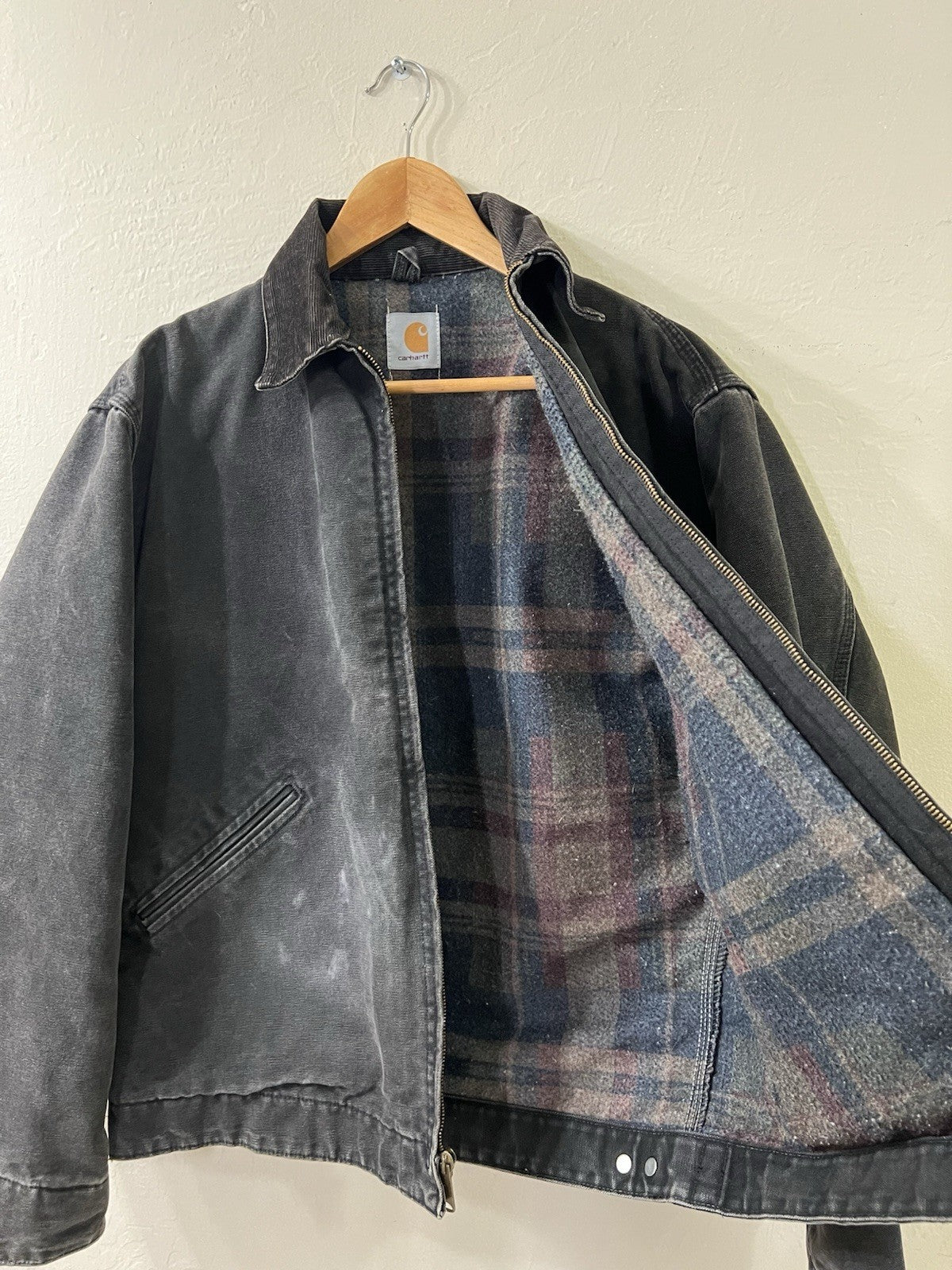 RARE Vintage Carhartt Detroit J43 Onyx Sandstone Jacket Size Medium