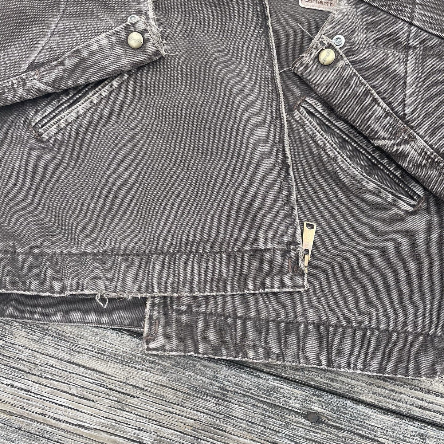 vintage carhartt j97 tmb sandstone detroit jacket in timber size large