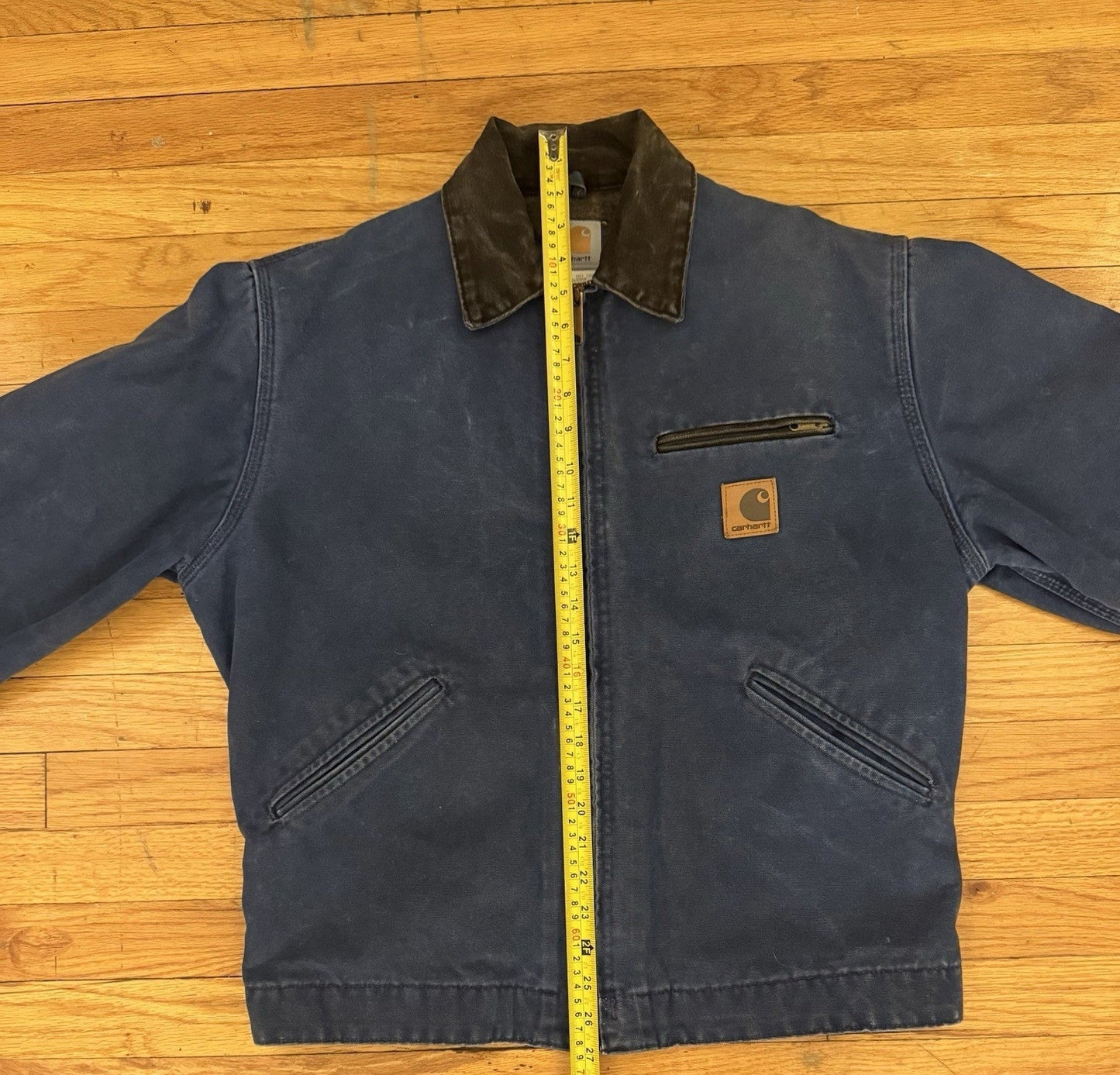 Carhartt Detroit Jacket Vintage Blanket-Lined J65 BLU Blue USA Medium M RARE