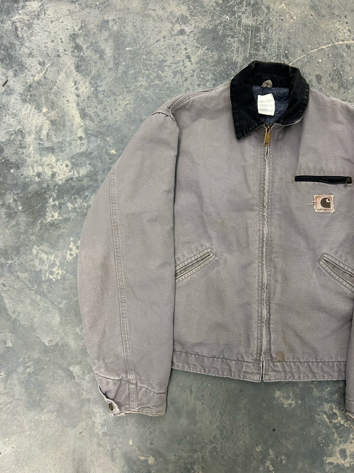 Carhartt Men's Detroit Jacket J64CMT Sand gray Sz Large Made in USA