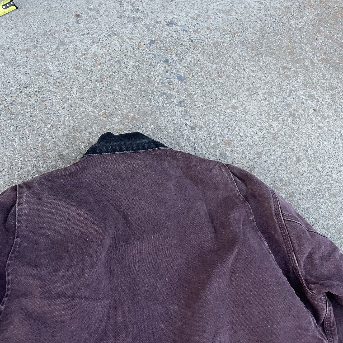 Carhartt Detroit J97 Brg Wine Burgundy Purple Vintage Faded Jacket Coat XL USA