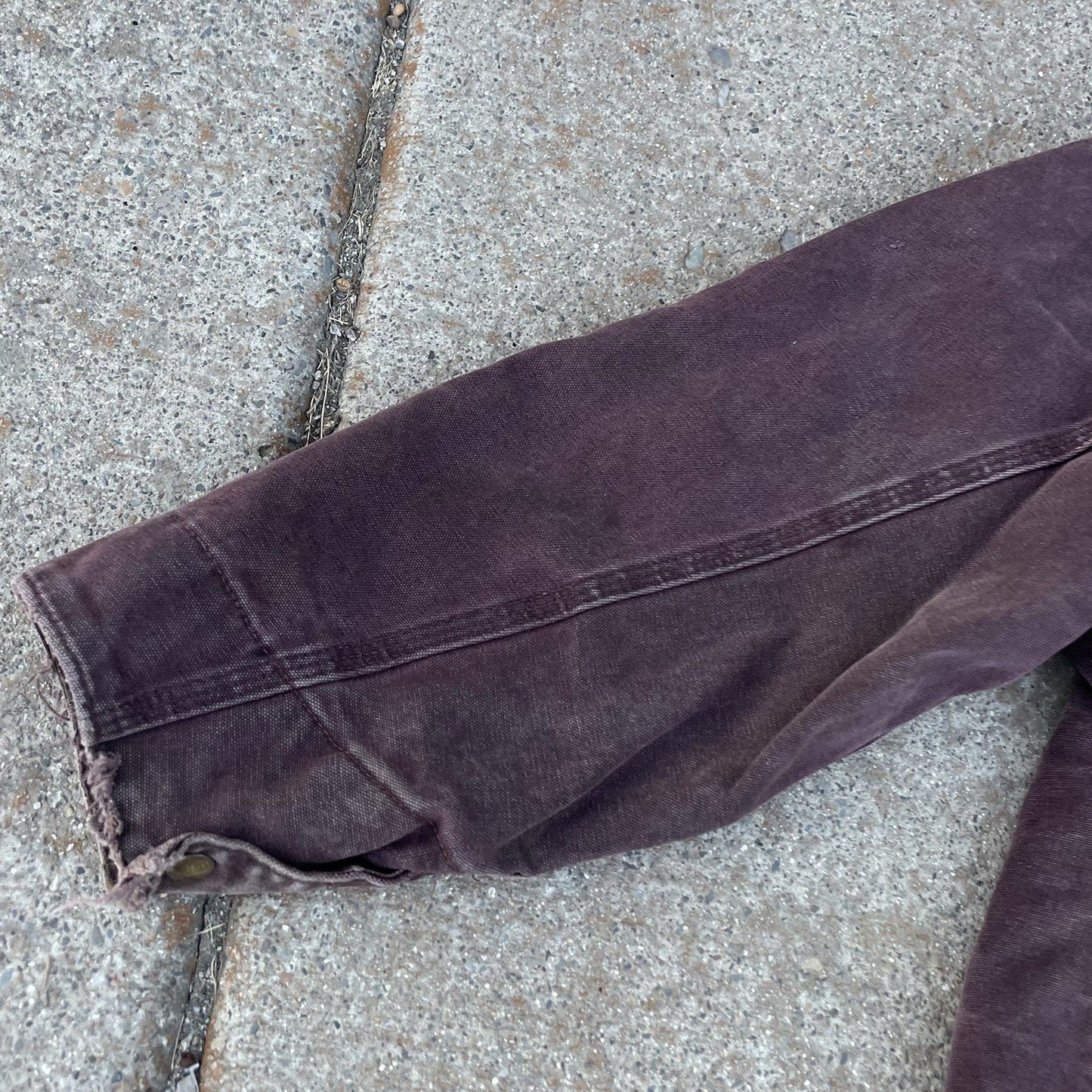 Carhartt Detroit J97 Brg Wine Burgundy Purple Vintage Faded Jacket Coat XL USA