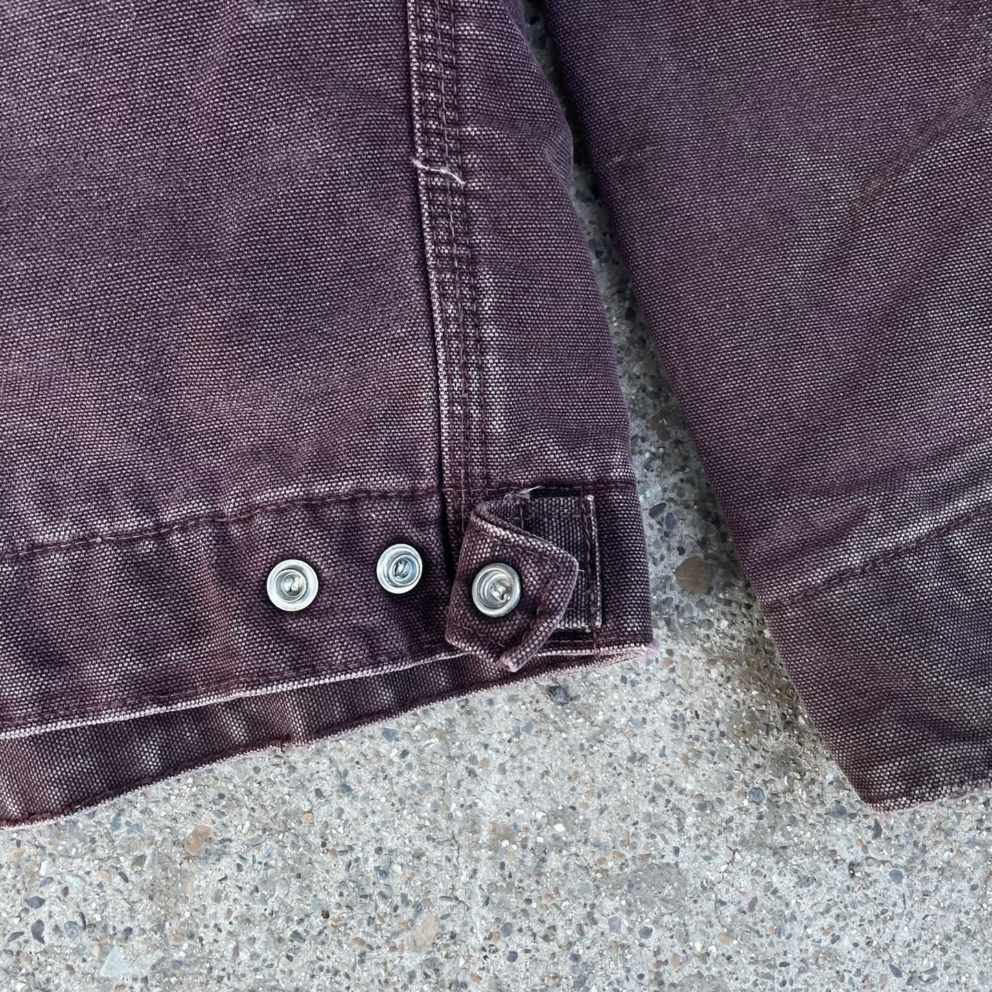 Carhartt Detroit J97 Brg Wine Burgundy Purple Vintage Faded Jacket Coat XL USA