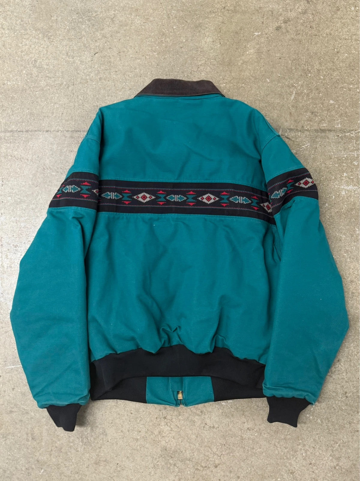 Blue Carhartt Aztec Santa Fe Jacket