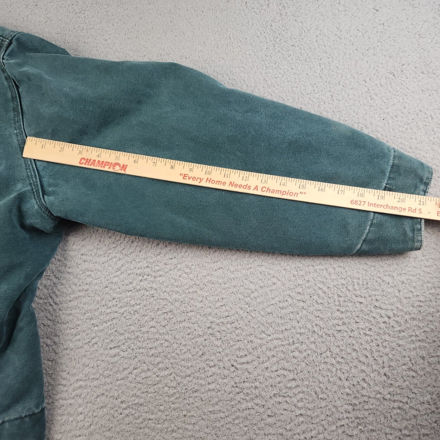 VTG Carhartt Detroit Jacket J43 HTG Hunter Green Large Regular USA Union 1998
