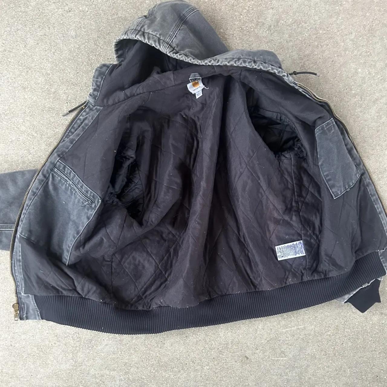 Carhartt Men's Black and Grey Jacket