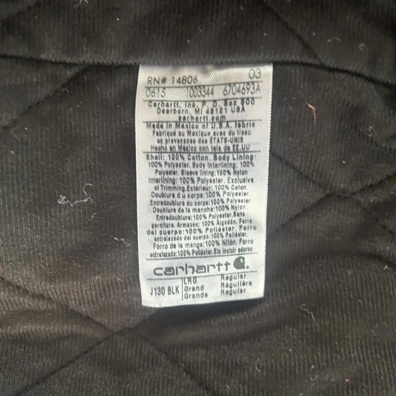 Carhartt Men's Black and Grey Jacket