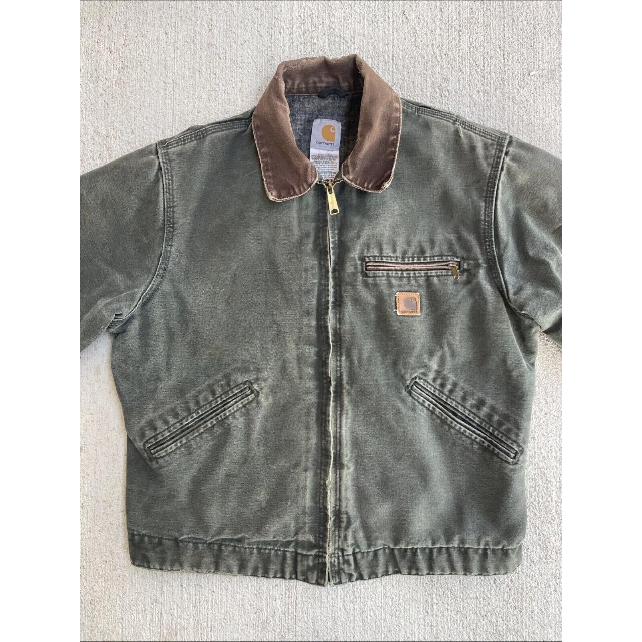 Carhartt Men's Green and Brown Jacket