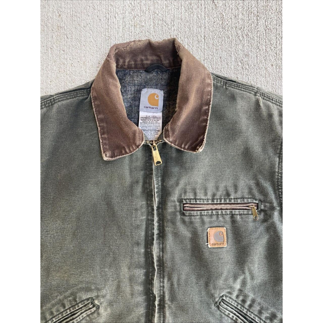 Carhartt Men's Green and Brown Jacket