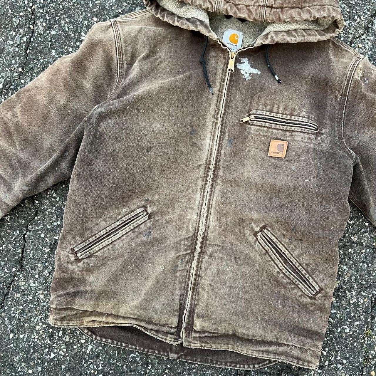 Vintage crazy faded brown j141