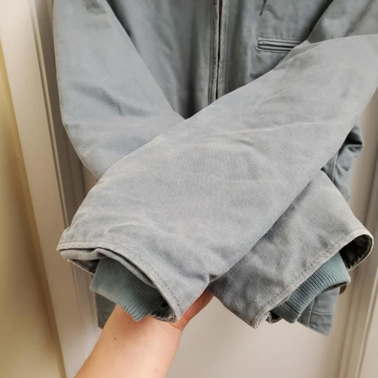 Carhartt blue Sherpa Lined Canvas Jacket
