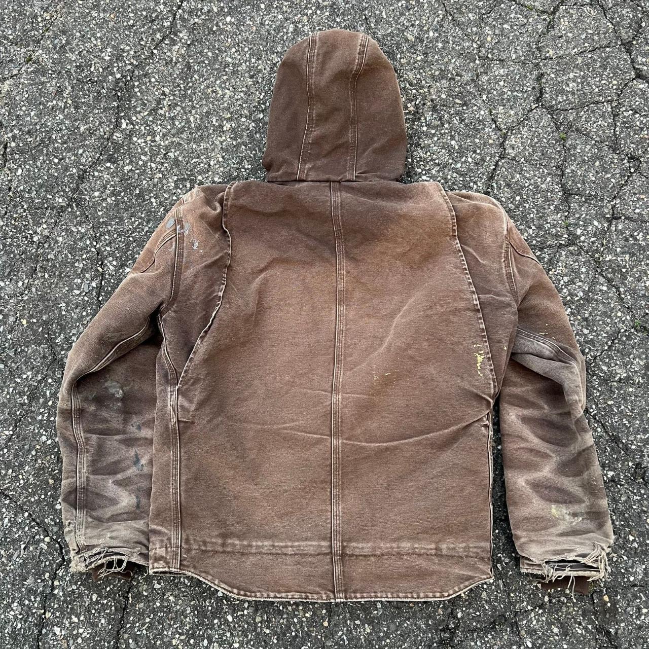 Vintage crazy faded brown j141