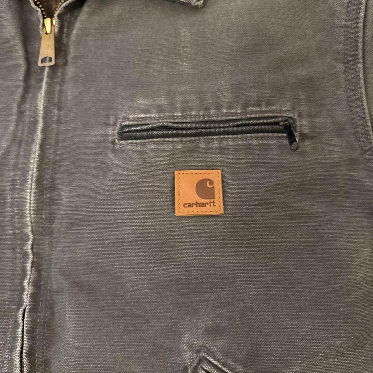 Carhartt Men's Grey and Brown Jacket