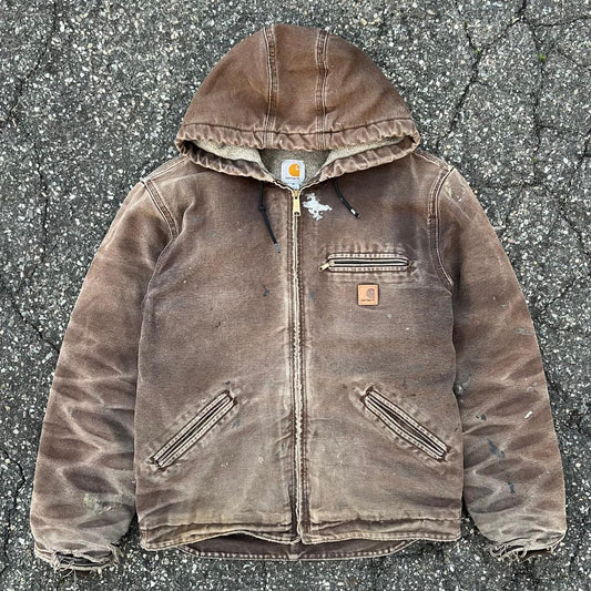 Vintage crazy faded brown j141