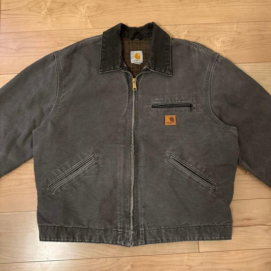 Carhartt Men's Grey and Brown Jacket