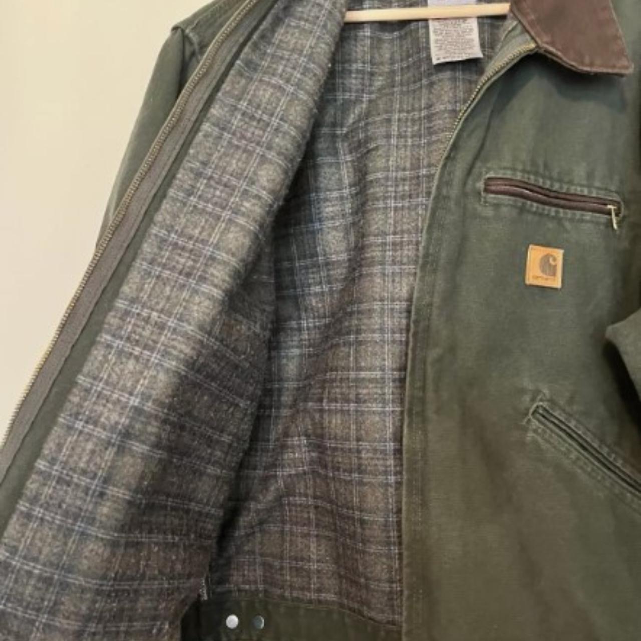 Carhartt Detroit Jacket J97 MOS Moss Green Blanket