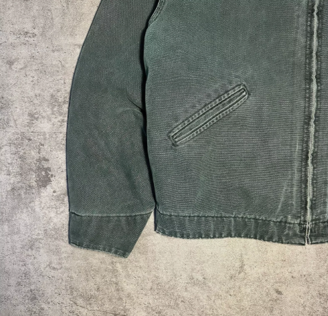 J43 HTG Carhartt Detroit Jacket medium vintage hunter green/blue boxy rare J97.