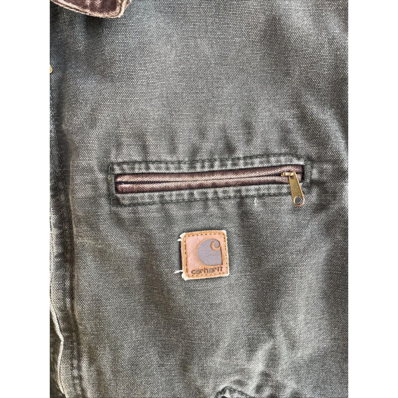 Carhartt Men's Green and Brown Jacket