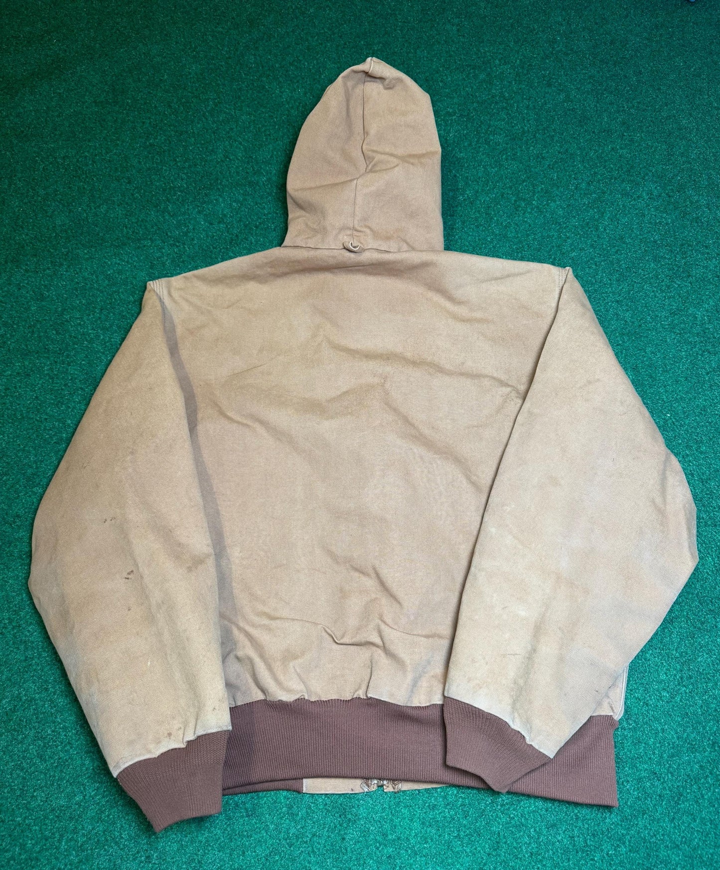 ICONIC 90s Carhartt zip up Coat Jacket Hooded XL workman carpenter hypebeast