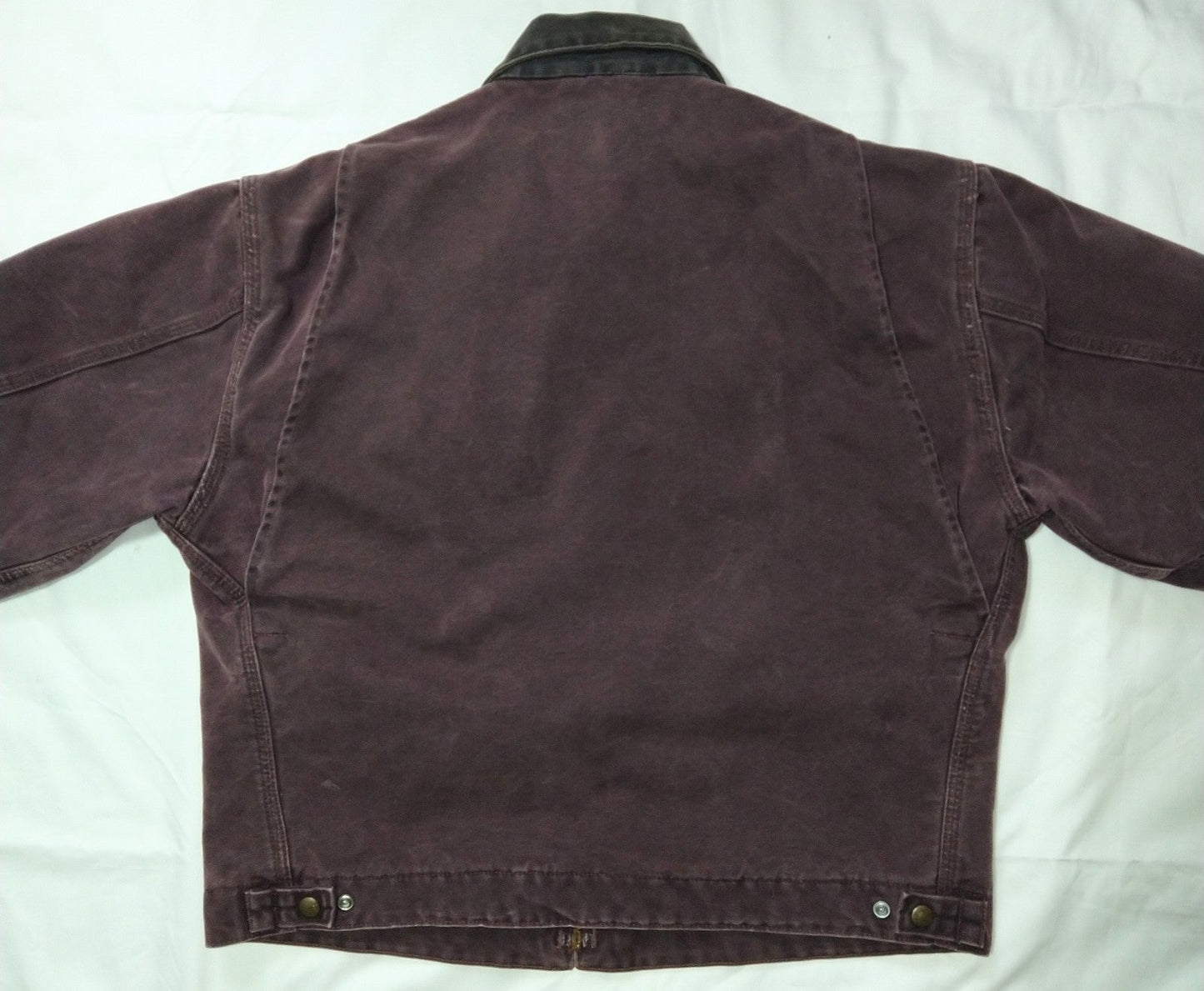 Carhartt Detroit Jacket J97 BRG Burgundy Size L Reg. Blanket Lined USA Made VTG