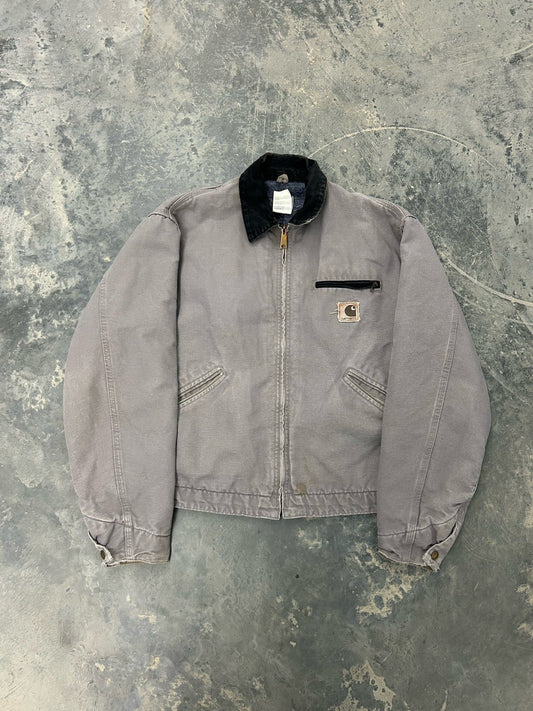 Carhartt Men's Detroit Jacket J64CMT Sand gray Sz Large Made in USA