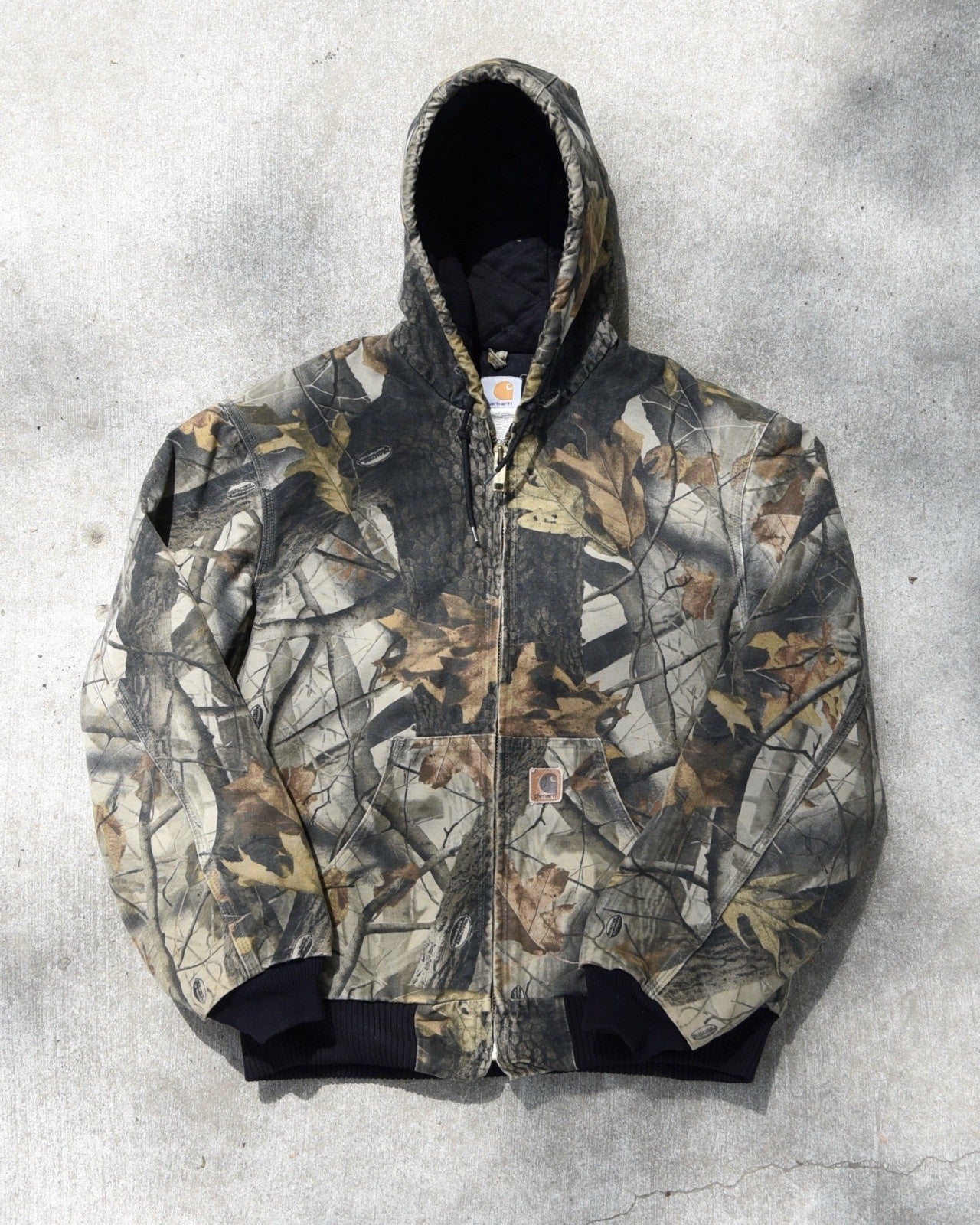 Vintage Carhartt Quilted Hooded Active Jacket “Camo” J143 CMO Men’s Medium