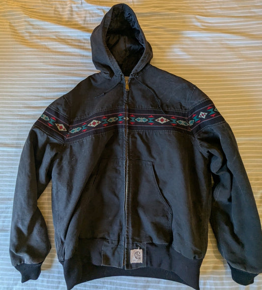 Vintage Aztec Black Carhartt Jacket Men’s XL