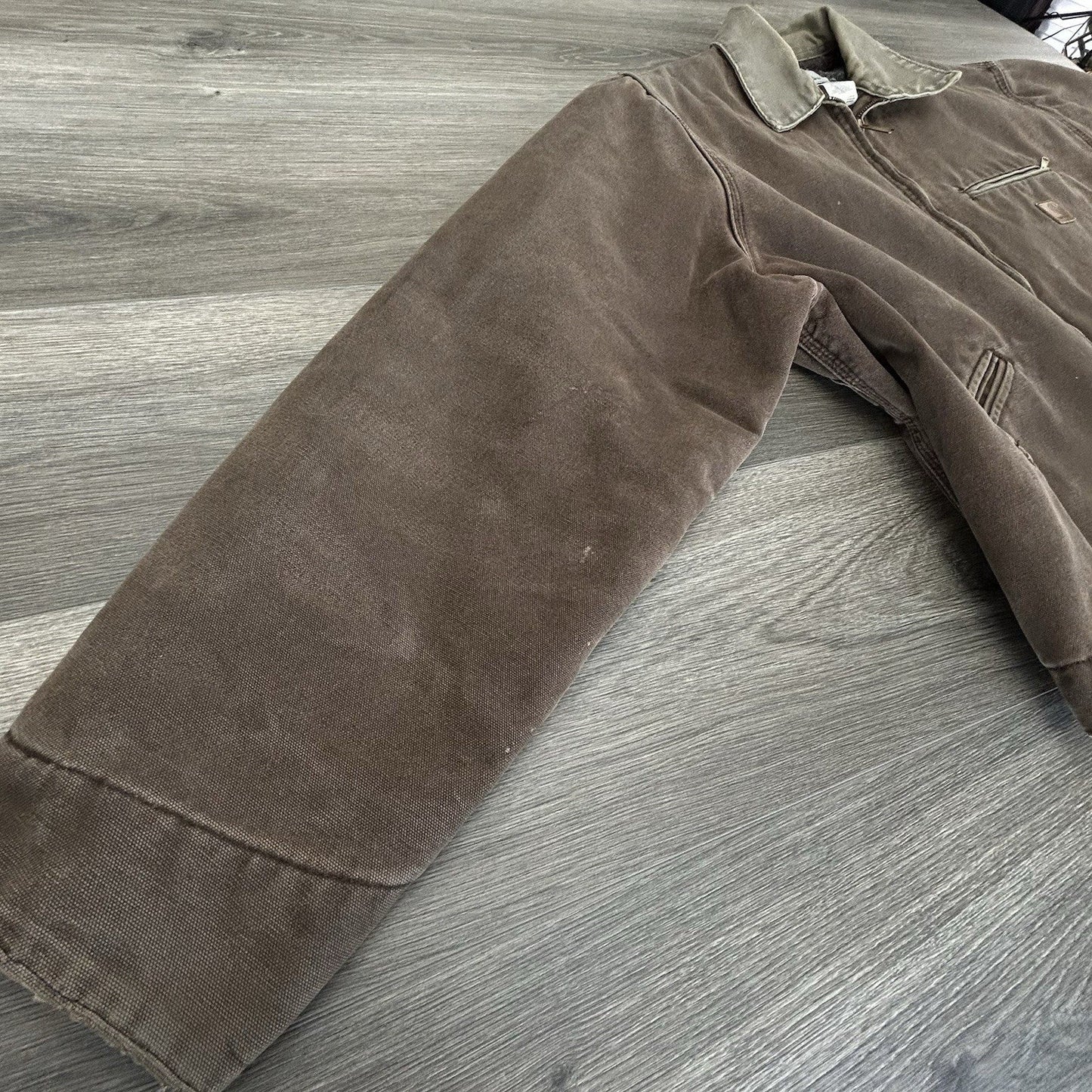 Vintage Carhartt Detroit Jacket Mens XL Blanket Lined J97 CHT Chestnut Brown USA