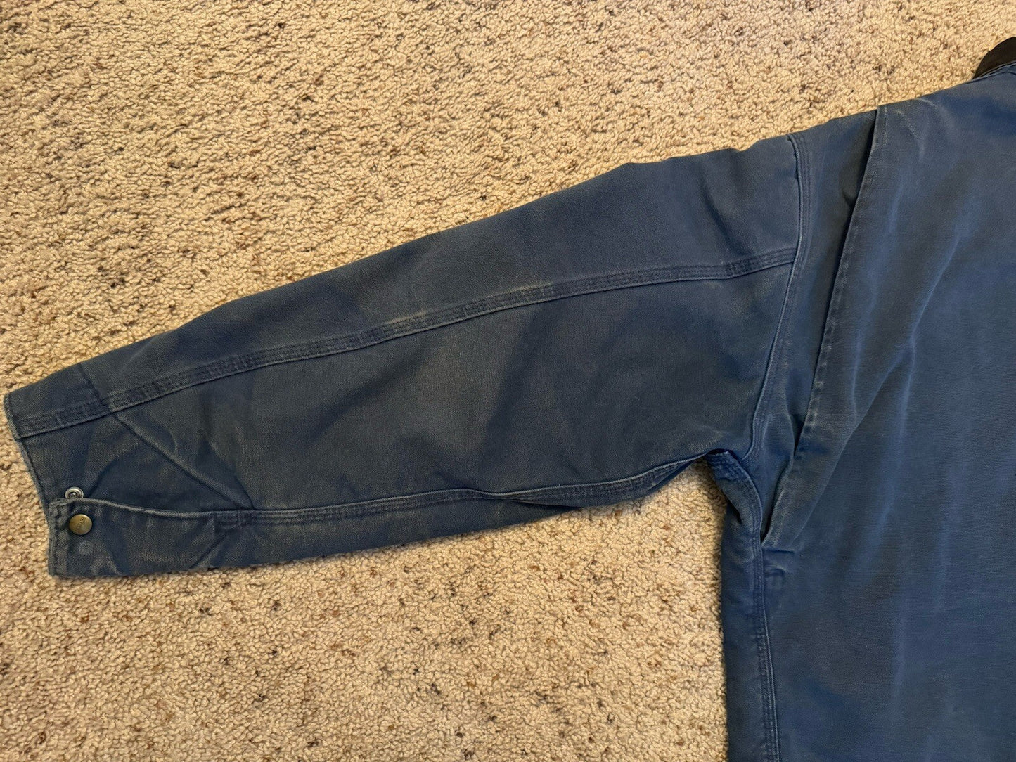 Vintage Carhartt J65 BLU Detroit Jacket blue Size XL RARE Blanket Lined