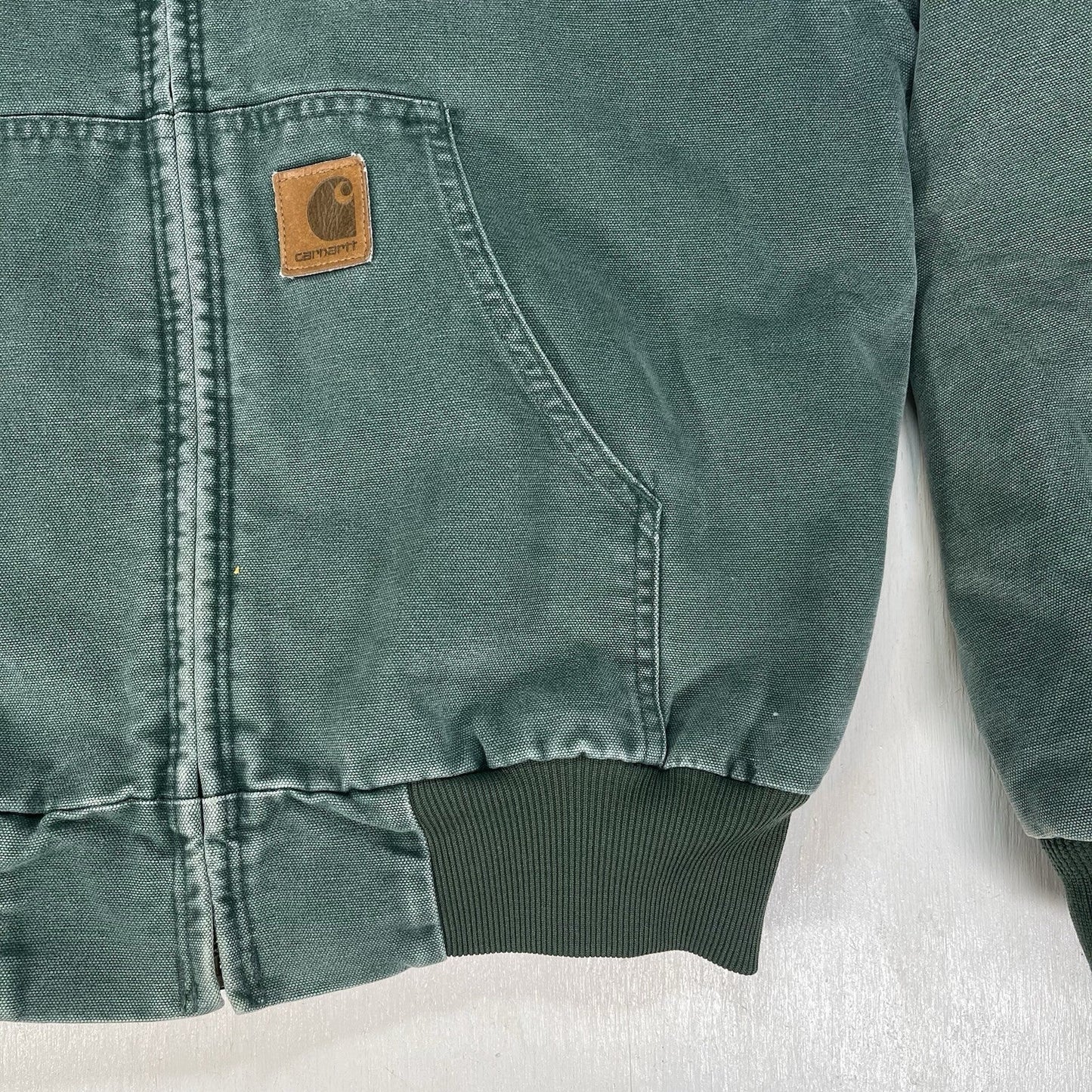 Vintage 90s Carhartt JQ294 Jacket Mens Medium Aspen Green Quilt Lining 1996 USA