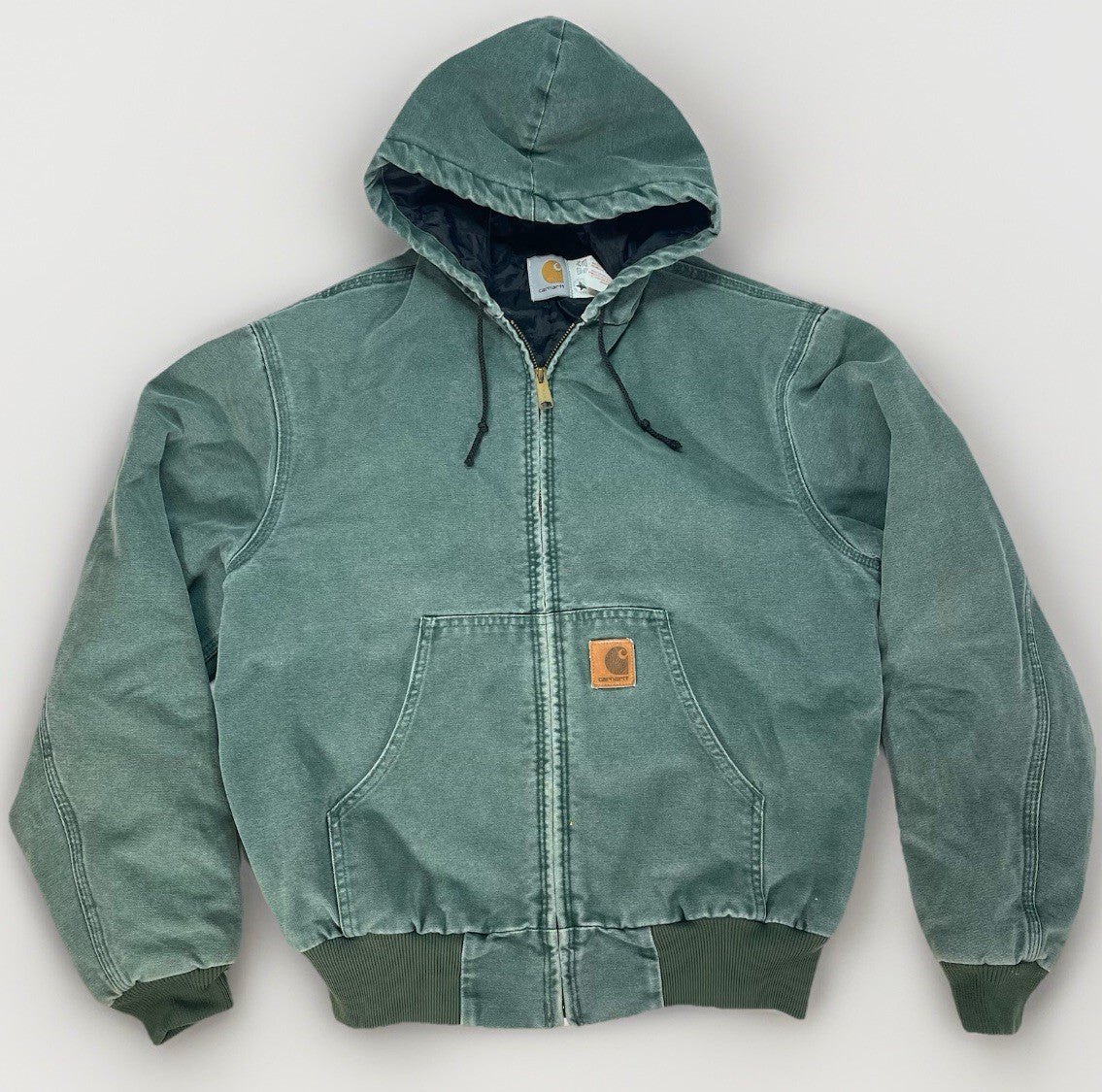 Vintage 90s Carhartt JQ294 Jacket Mens Medium Aspen Green Quilt Lining 1996 USA