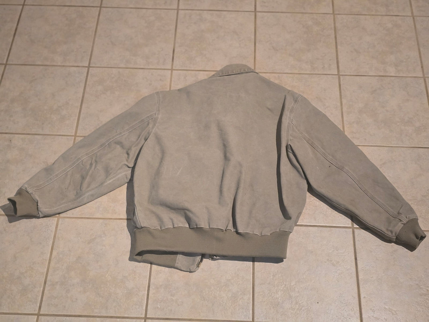 Vintage Carhartt Mens Work Jacket Large Y2K J102 Desert Distress Santa Fe Canvas