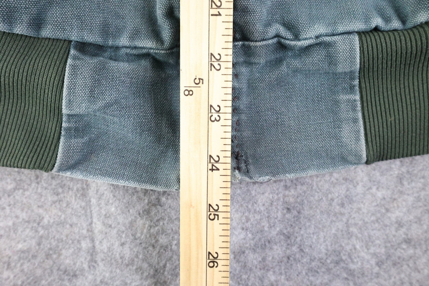 Vintage Carhartt Jacket Mens Large Blue Hooded Workwear Faded Distressed Chore