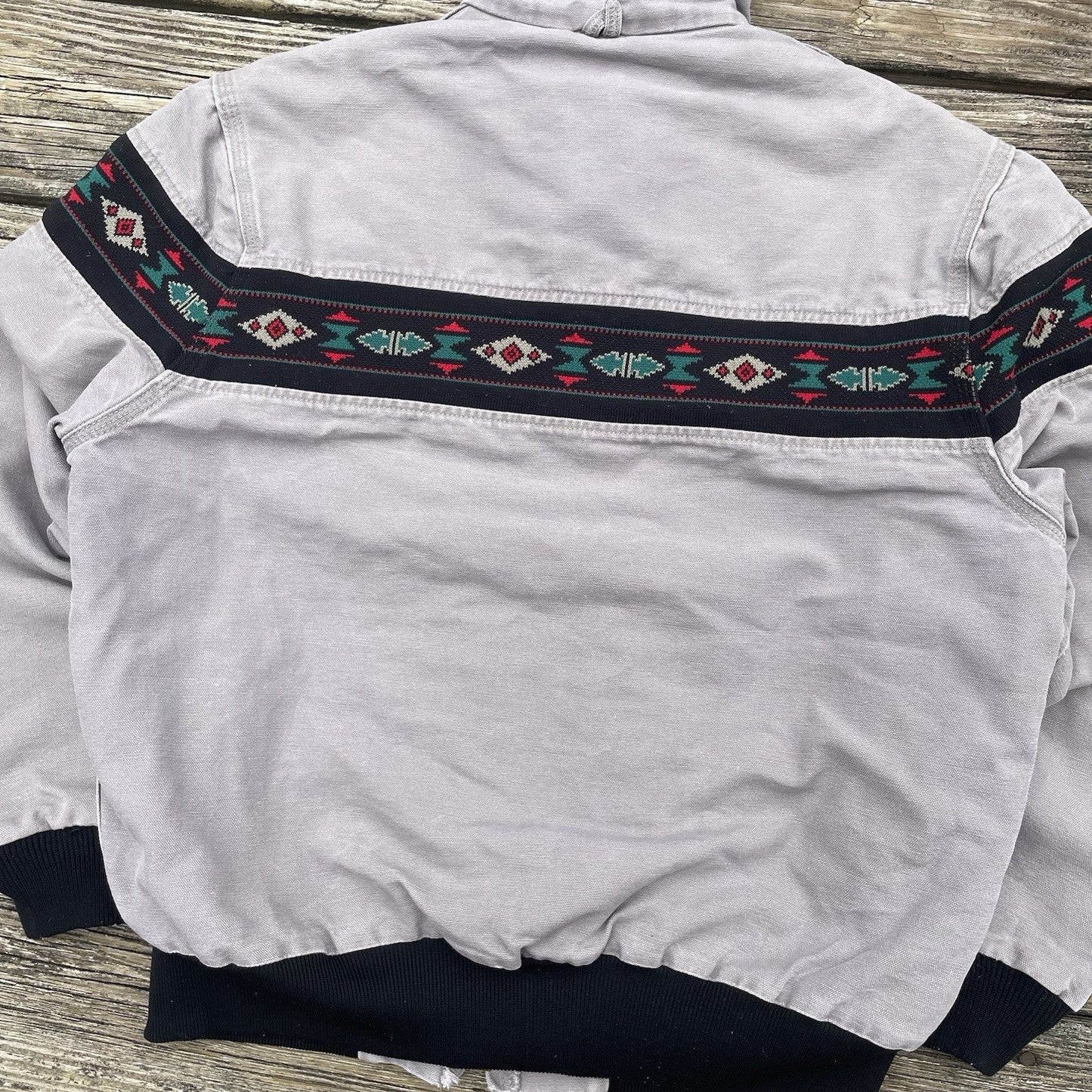 vintage carhartt j79 cmt aztec active jacket in cement size large