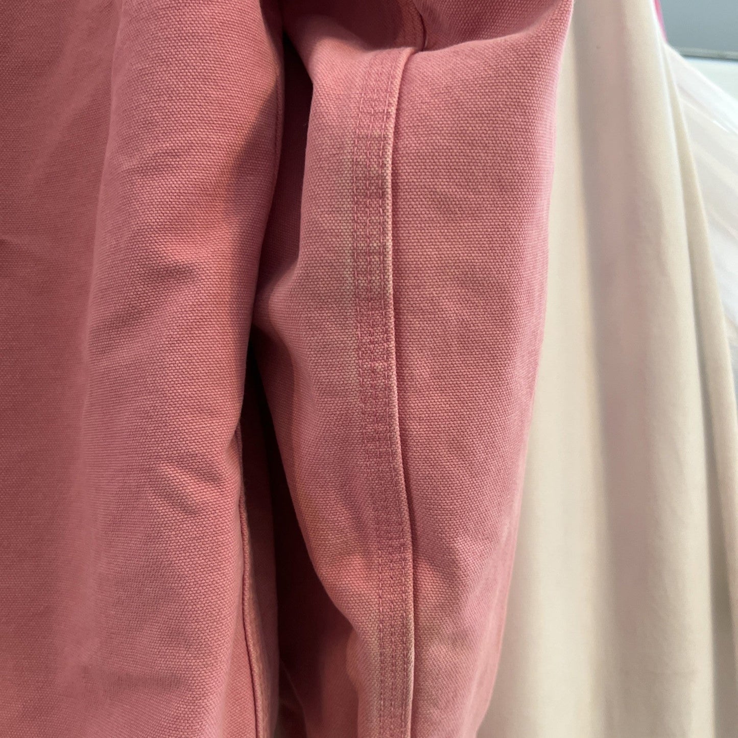 Carhartt Active Jacket Quilt Lined Women’s L WJ130 PKR Pink Rose Hooded Canvas