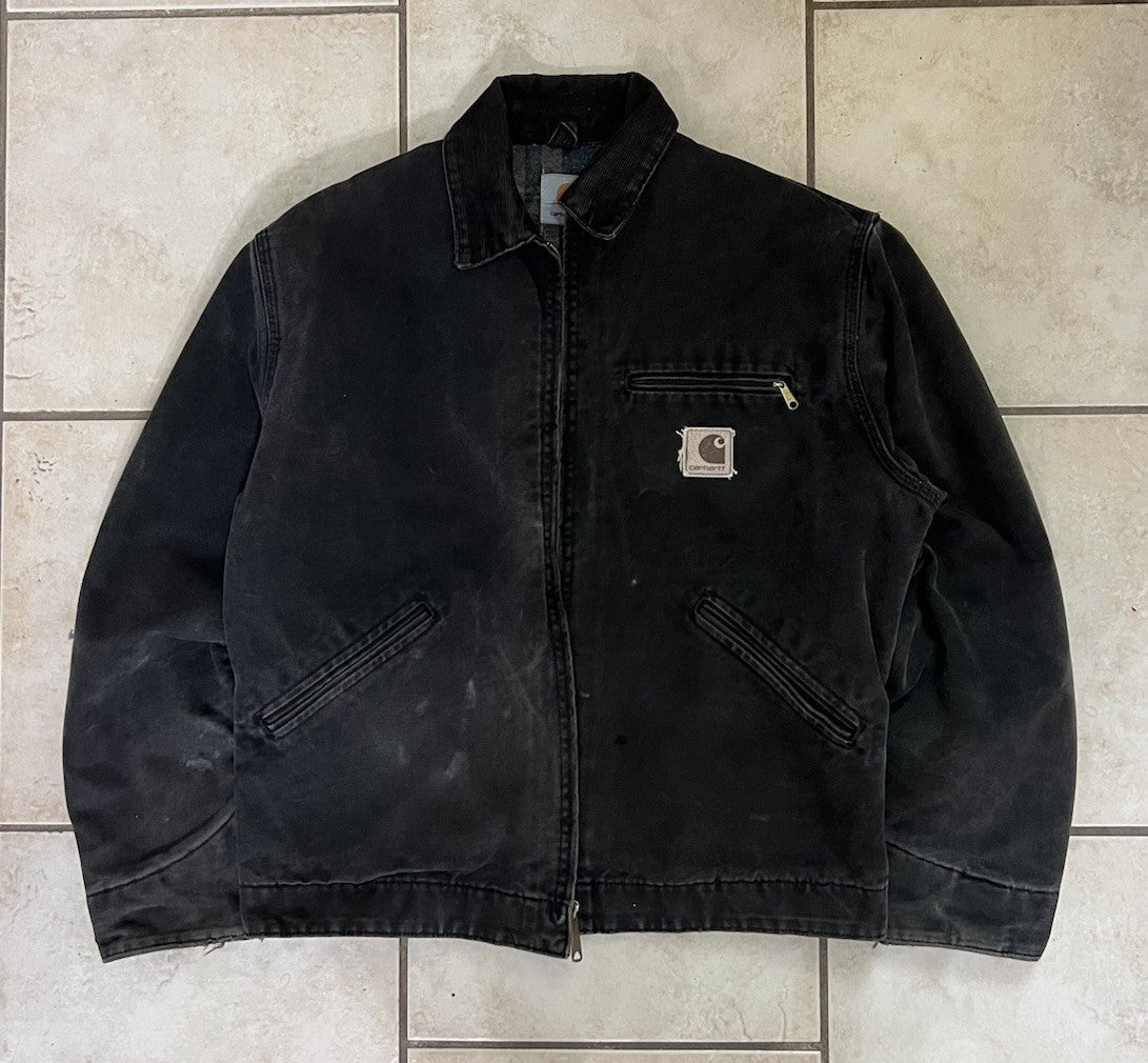 RARE Vintage Carhartt Detroit J43 Onyx Sandstone Jacket Size Medium