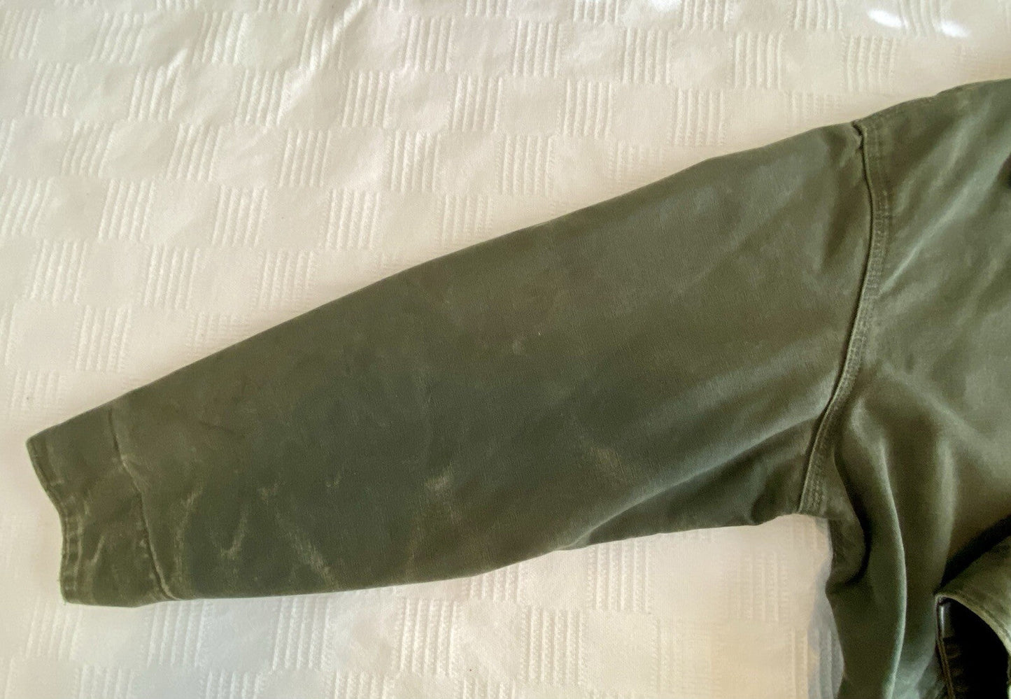 VTG Carhartt Detroit Blanket-Lined Jacket # J97 MOS Moss Green, Men’s Size XL.