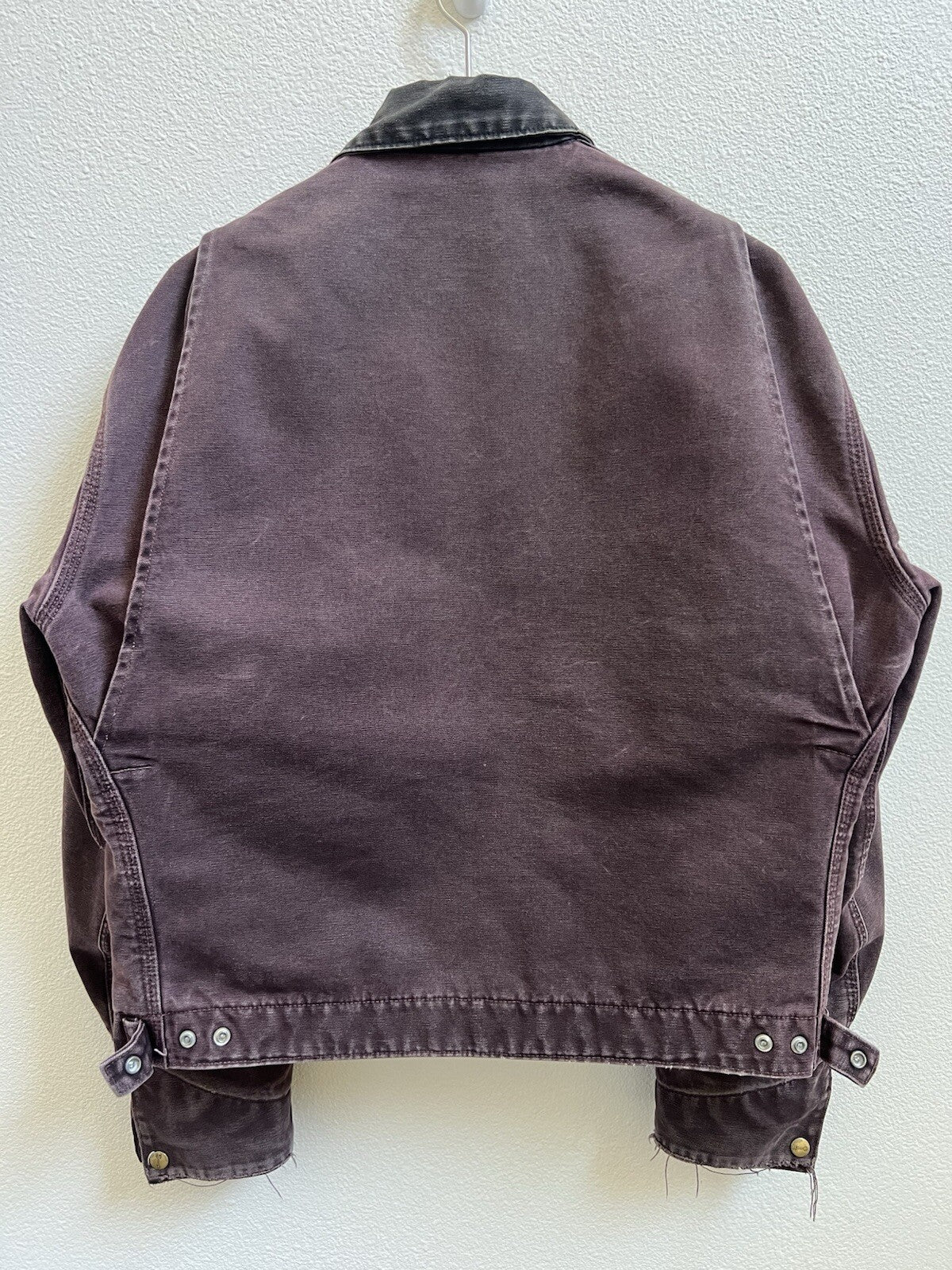 Vintage 2000 Carhartt Detroit Jacket J97 BRG Burgundy Size Large Blanket Lined