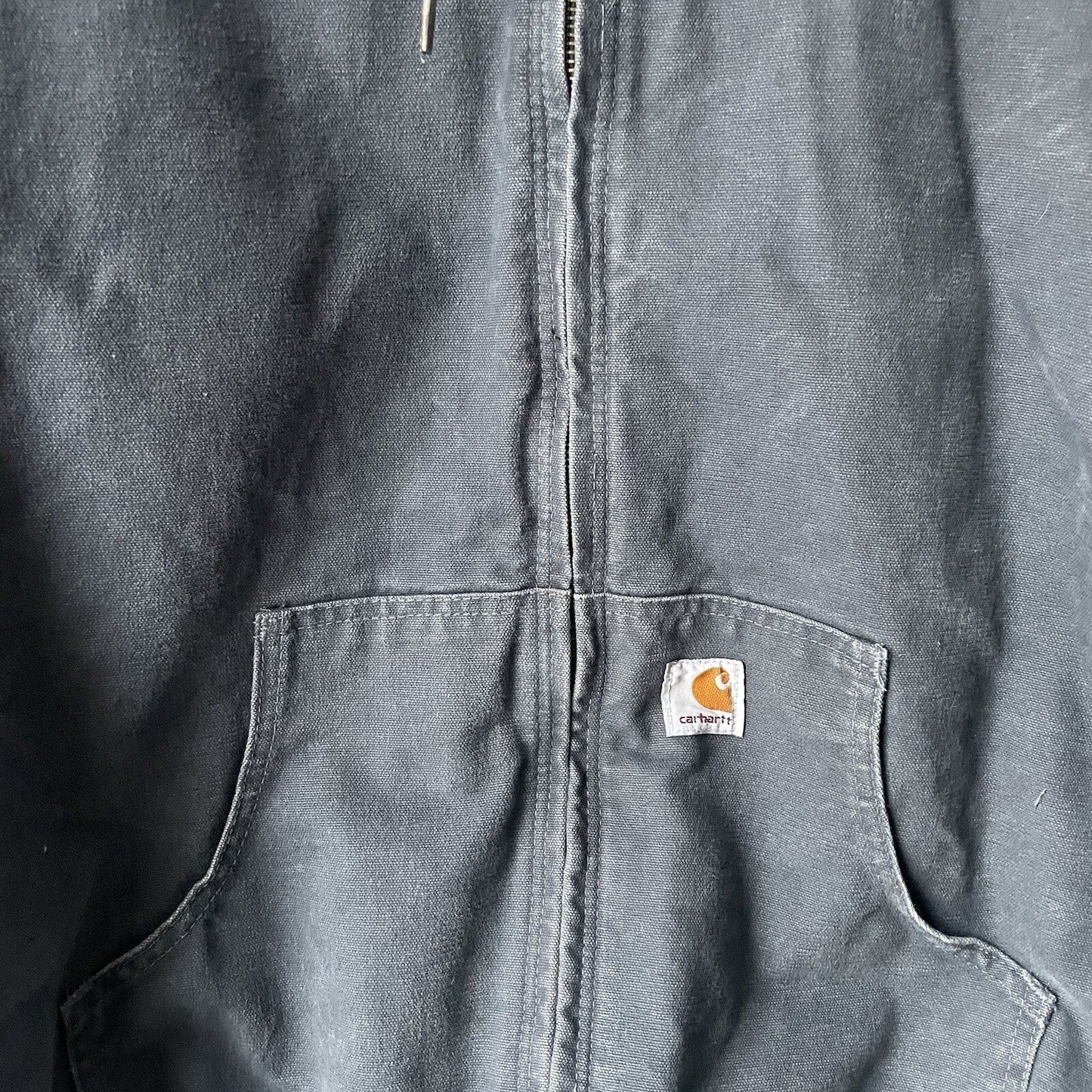 Carhartt Jacket Quilt Lined Womens Large WJ130 STM Gray Black 14086