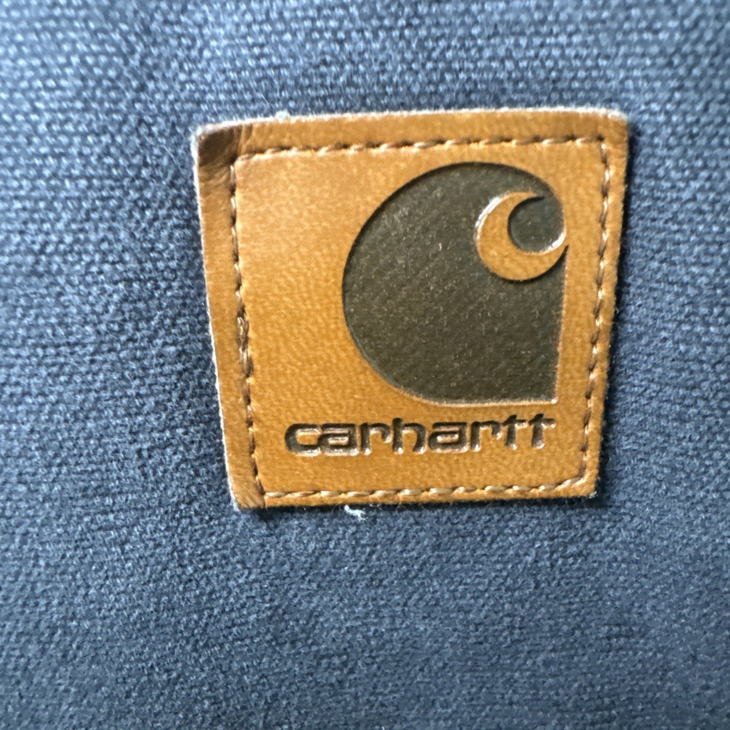VTG Carhartt Detroit Duck Jacket MEDIUM Petrol Faded Blue J97 PTL Blanket Lined