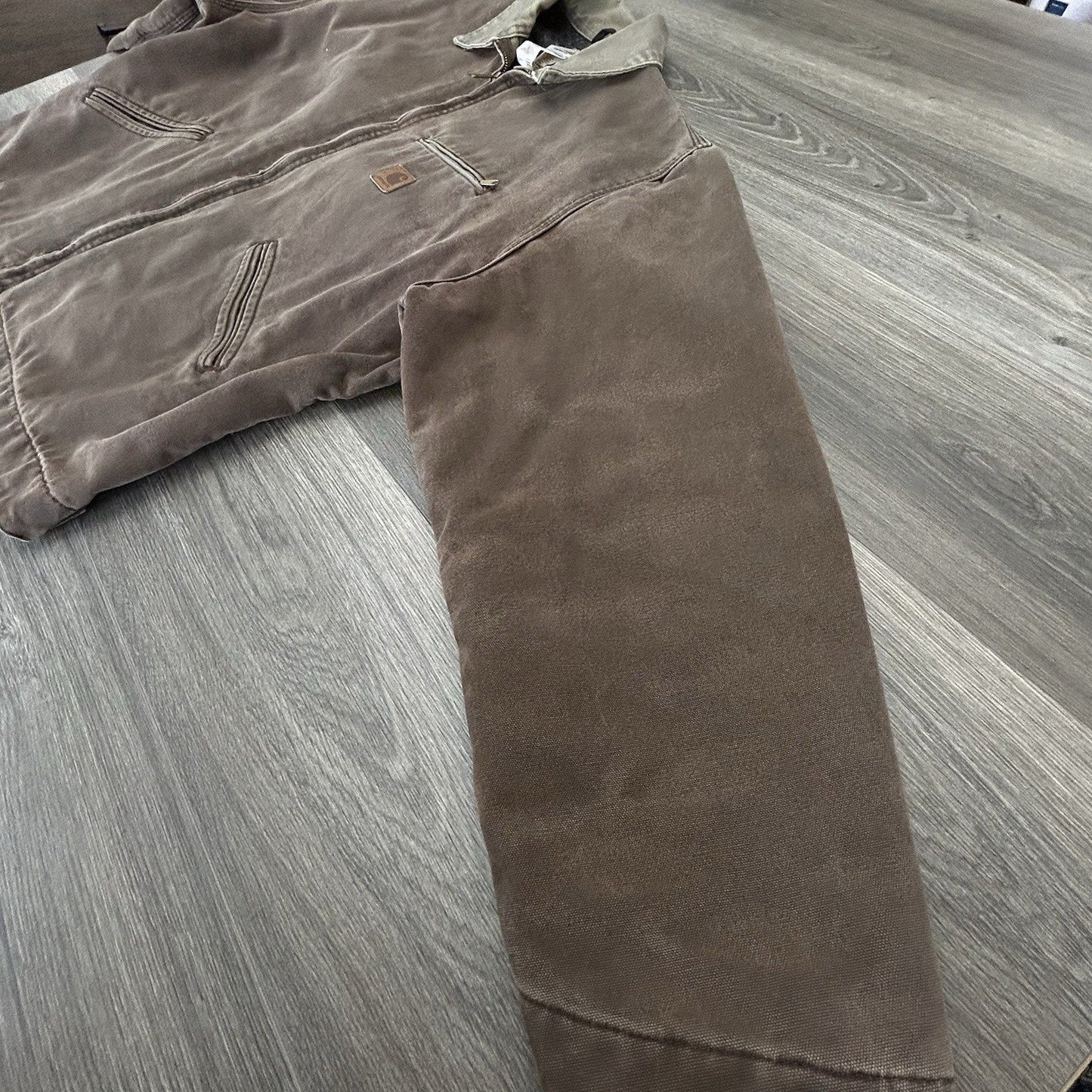 Vintage Carhartt Detroit Jacket Mens XL Blanket Lined J97 CHT Chestnut Brown USA
