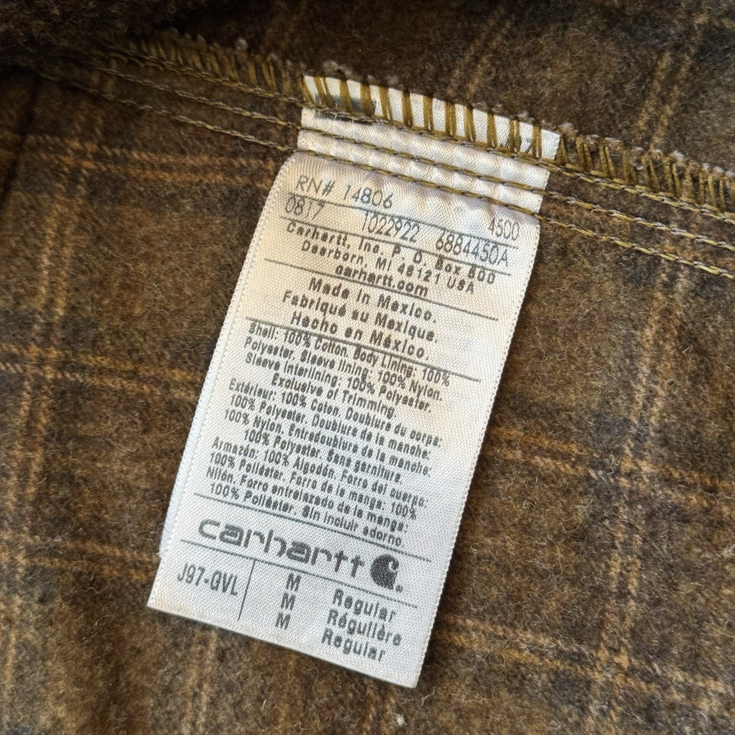 Carhartt J97 GVL Detroit Jacket Size Medium