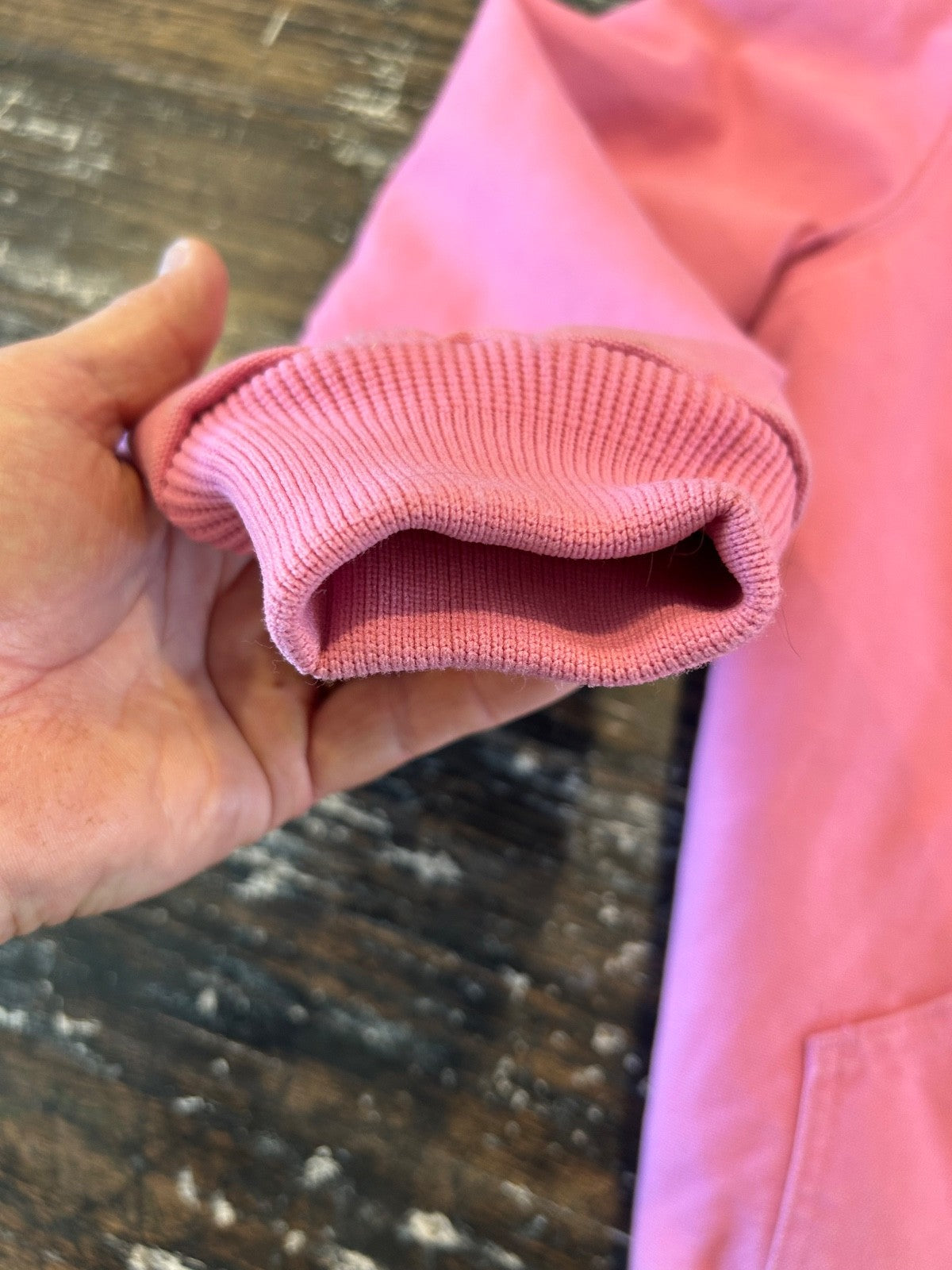 Carhartt Active Jacket Quilt Lined Women’s S WJ130 PKR Pink Rose Hooded Canvas