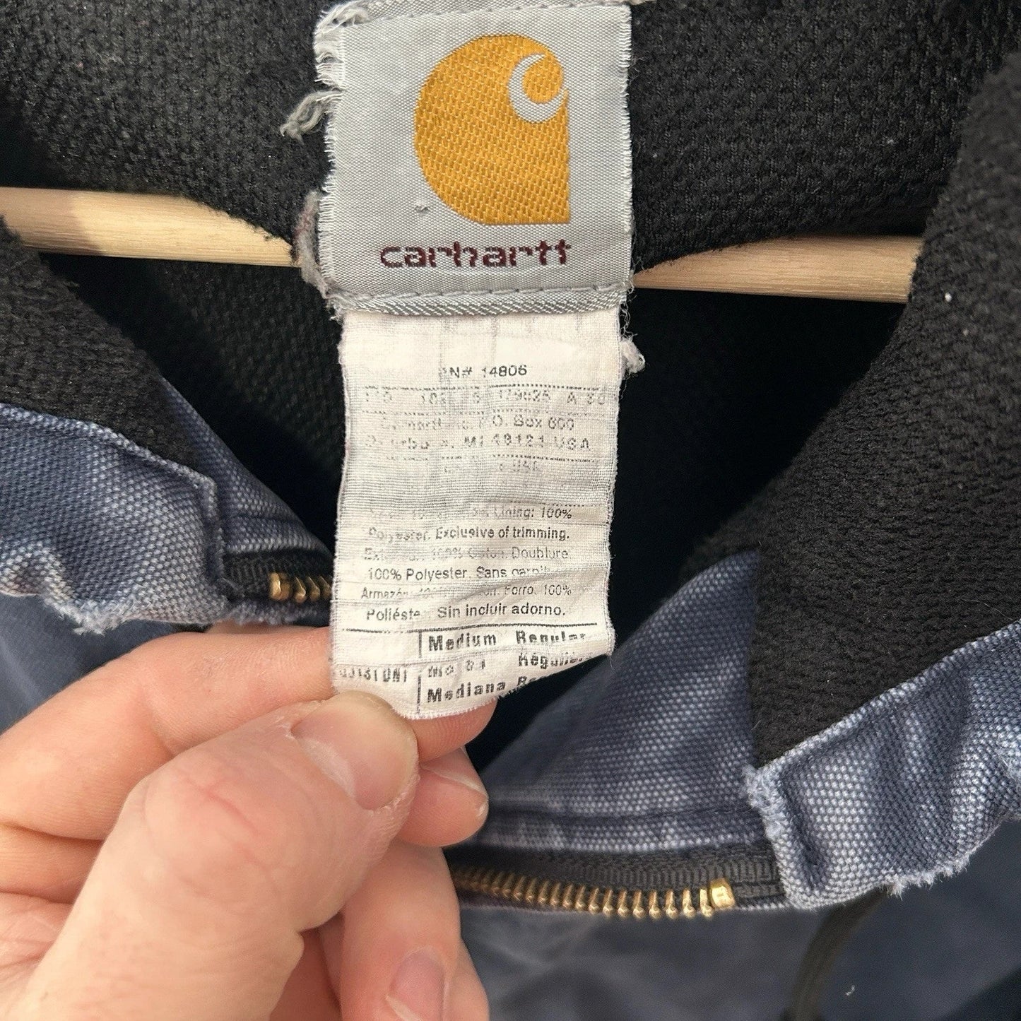 Carhartt Thermal-Lined Hooded Active Jacket “Navy” J131 DNY