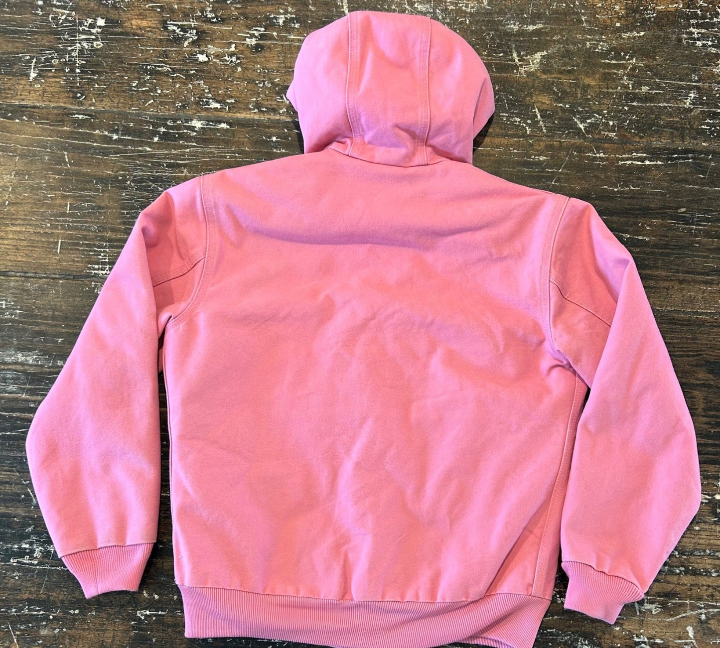 Carhartt Active Jacket Quilt Lined Women’s S WJ130 PKR Pink Rose Hooded Canvas